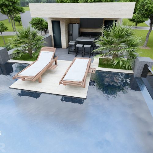 Villa: Kožino, 344 m2 – Drugi red – 3 bazena – komplet namještena – 6*